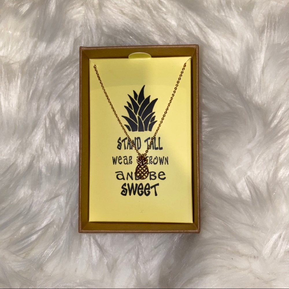 “Charming Charlie’s” Gold Pineapple Necklace